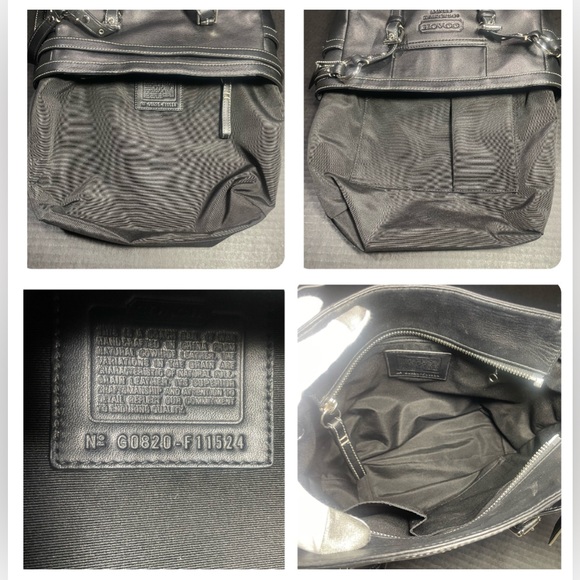Vintage Coach Black Leather Tote Excellent, classy, LIKE NEW VERY WELL CARED FOR - Picture 12 of 17